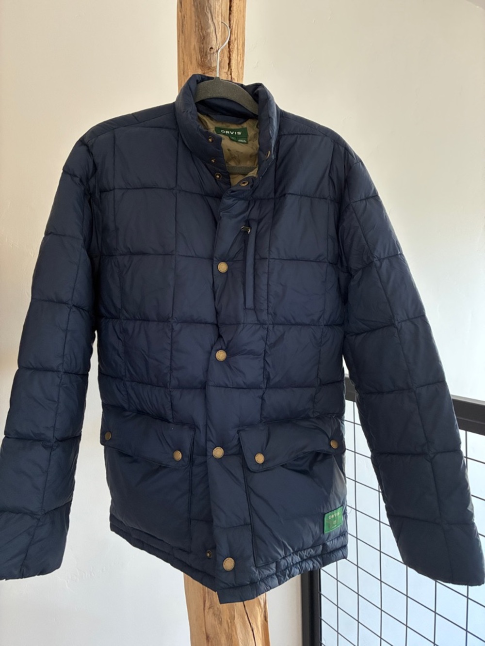 Orvis Men's True Navy Quilted Campfire Puffer Jacket